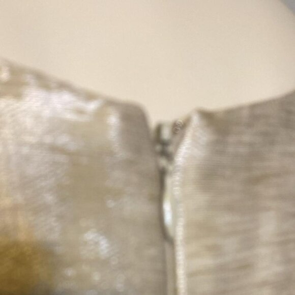 Roland Nivelais Bergdorf Goodman Gold Long Dress. - Picture 2 of 6